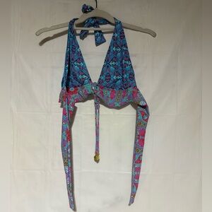 Bleu Rod Beattie Bikini Top Womens Size 10 halter top Swim